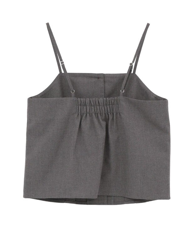 CRAFT STANDARD BOUTIQUE フロントボタンキャミビスチェ Charcoal Gray