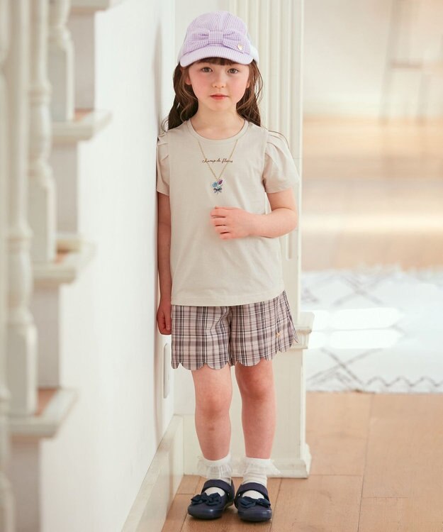 ANY KIDS ネックレス Ｔシャツ ミルクティー