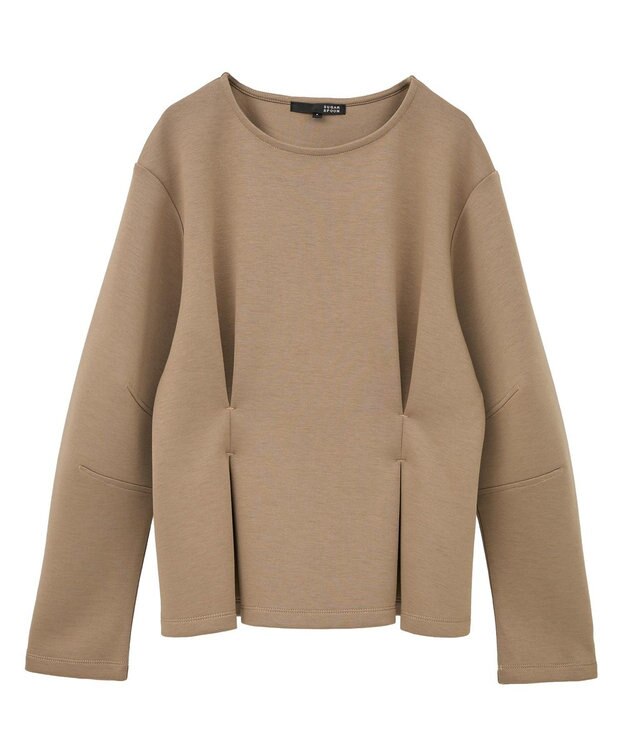 Green Parks ・ＳＵＧＡＲ　ＳＰＯＯＮ　フォルムスリーブプルオーバ Beige