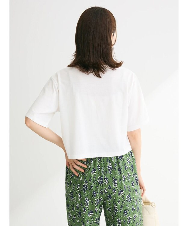 Green Parks ・ｓｗｉｎｇ　ｂｙ　ラインストーンロゴショートＴＥＥ Off White