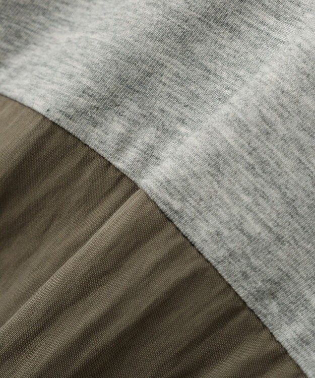 Green Parks 異素材ドッキングプルオーバー Gray Mixture