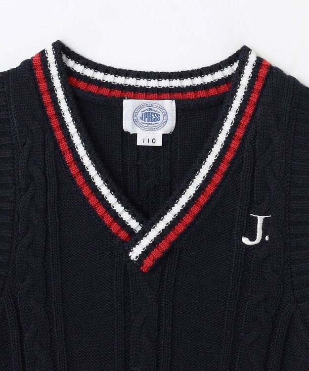 J.PRESS KIDS 【110-130cm】チルデン ニットベスト ネイビー系