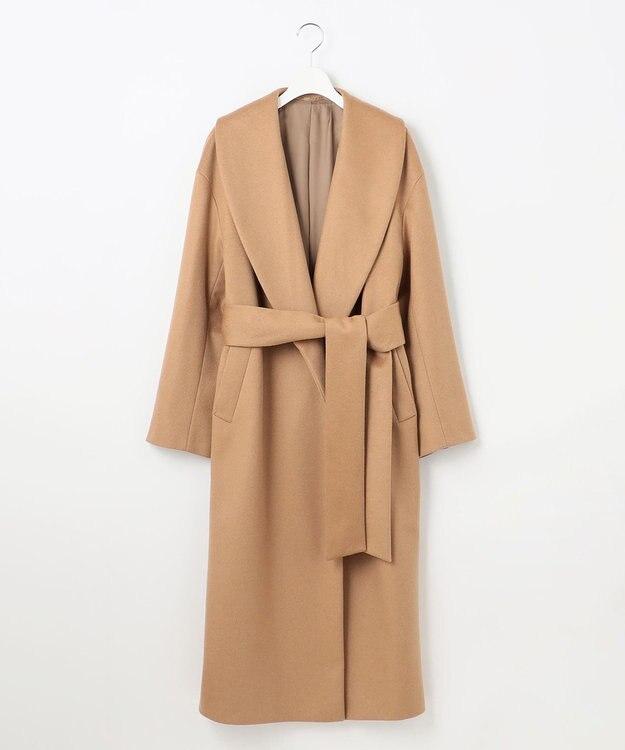 23区 L 【エステータ】ピュアカシミヤコート キャメル系