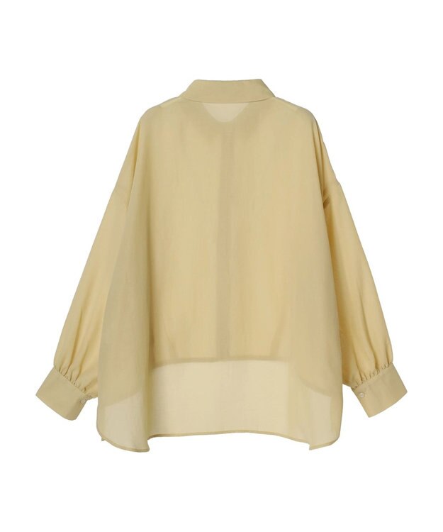 earth music&ecology シアードロストシャツ Yellow