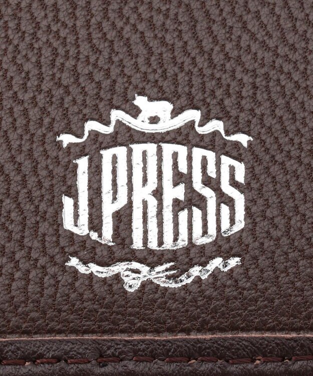 J.PRESS MEN 【MORPHO×J.PRESS】シープゴート 二つ折り財布(BOX小銭入れ付き札入) ダークブラウン系