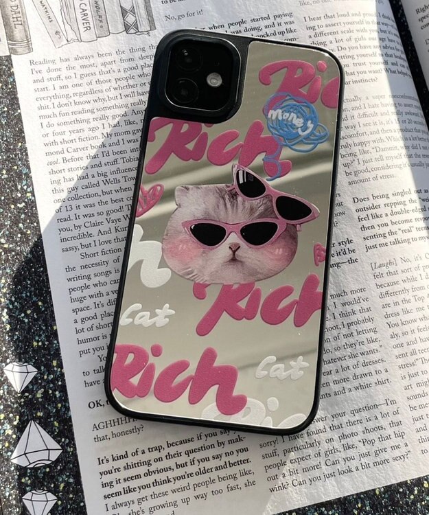 WEGO richキャットミラーiphoneケース 柄1