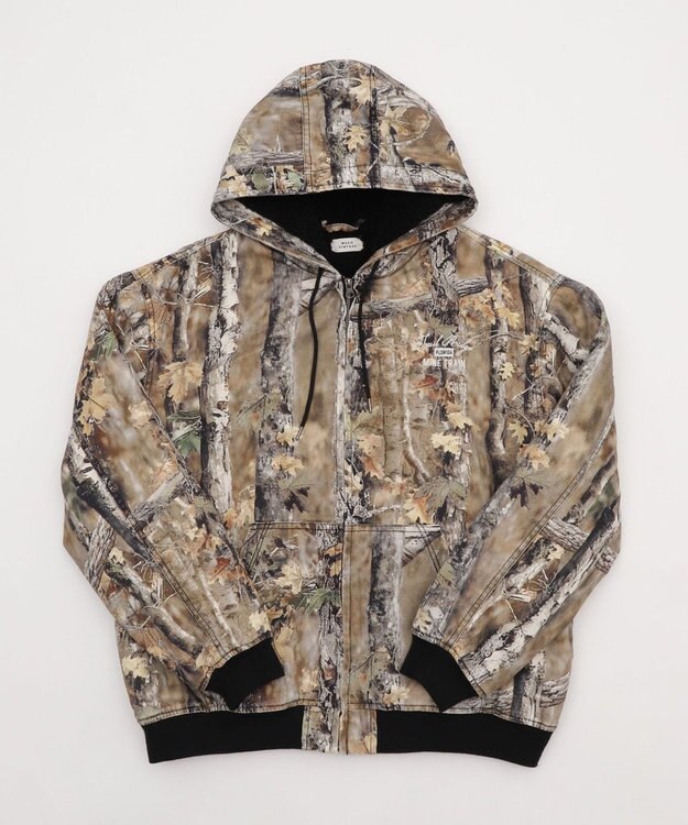 WEGO 【ユニセックス着用ITEM/MLサイズ展開】ワーカーズボアフードブルゾン 柄1