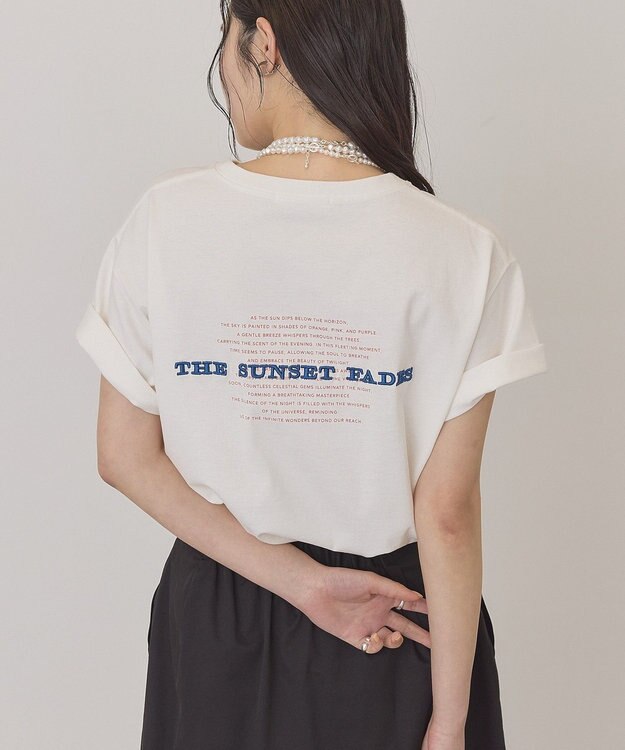 AMERICAN HOLIC STARLY 刺繍ロゴTシャツ Off White