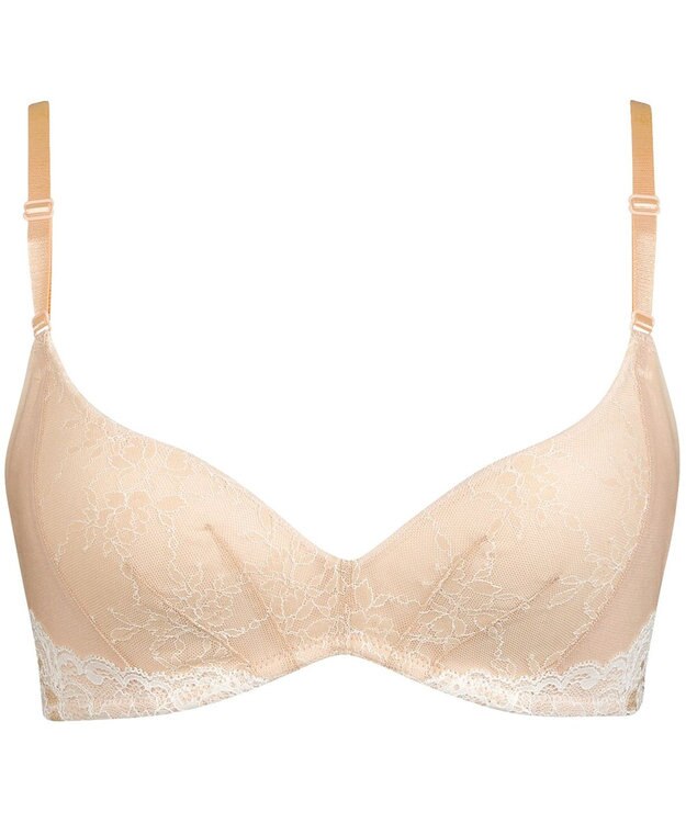 Wing 【シンクロブラ】 ノンワイヤーブラ　動いてもズレにくい　ウイング／ワコール　MB4013 ベージュ