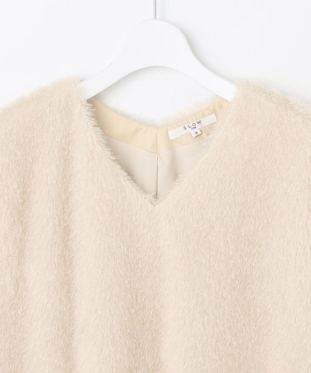 23区 【SLOW/一部店舗限定】ツッキリジャカード ノースリーブ ブラウス ベージュ系