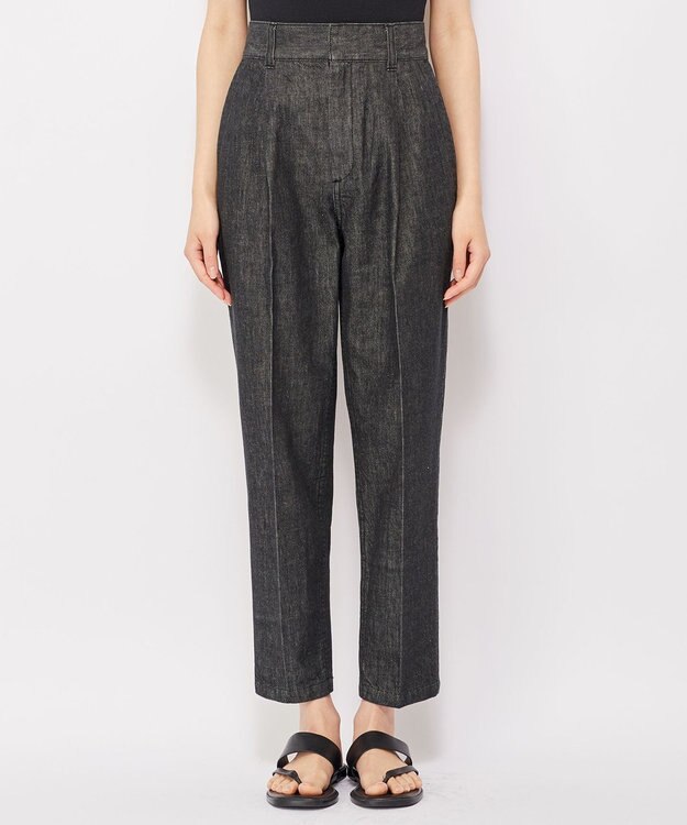 uncrave 【uncrave WHITE】テーパード デニムパンツ ブラック