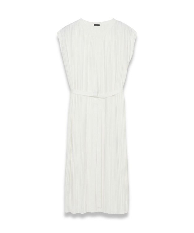 JOSEPH 【洗える】プリーテッドジャージー　ノースリーブドレス Ivory