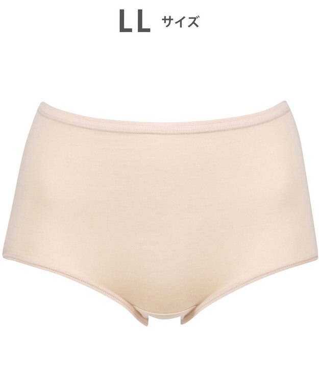 WACOAL ショーツ はきこみ丈ふかめ オーガニックコットン混(本体) 超長綿を使用(本体) 【ボディスエード】 レディース PPC301 /ワコール ベージュ
