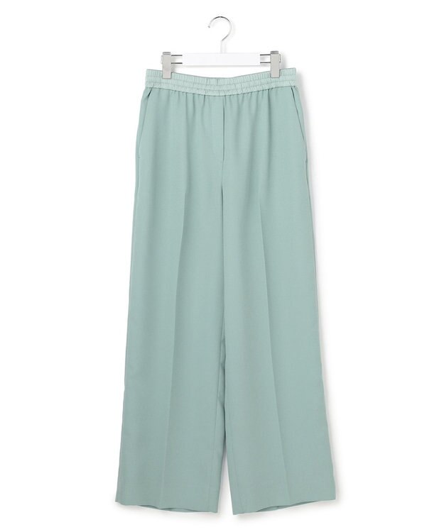 ICB 【WEB限定カラーあり】FluidBackSatin ワイドパンツ ダークセージ