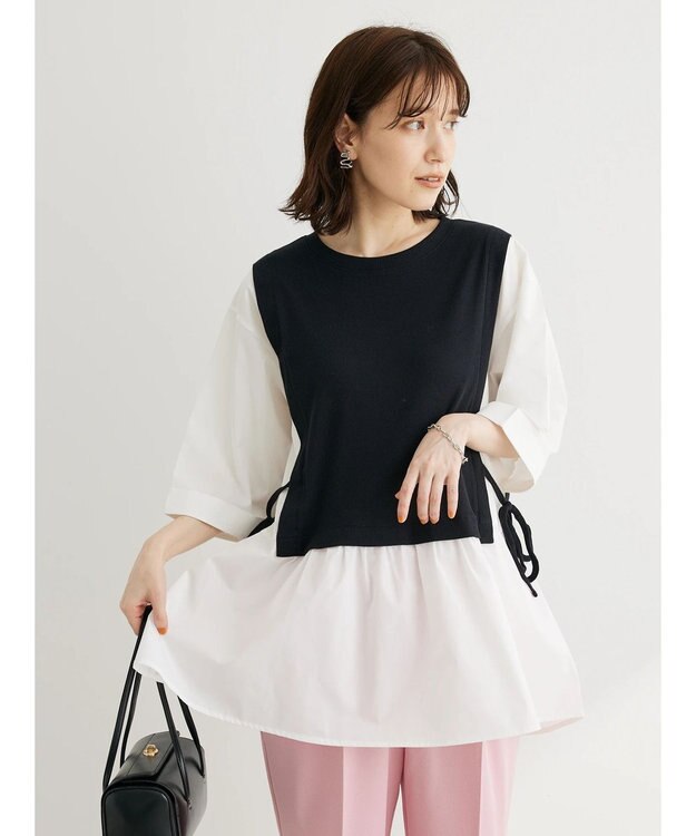 Green Parks テレコドッキングチュニック Off White