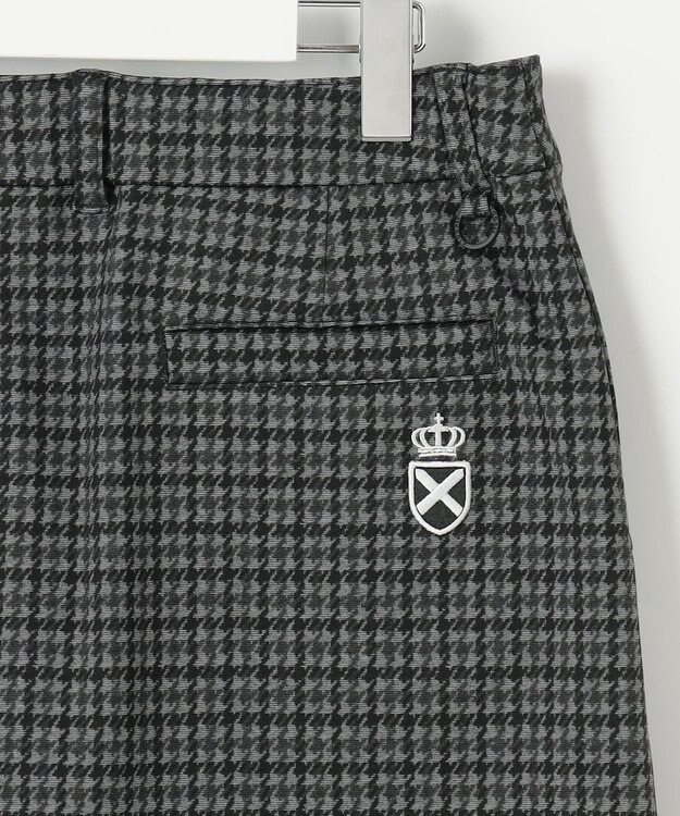 23区GOLF 【WOMEN】ガンクラブチェックプリントスカート ブラック系3