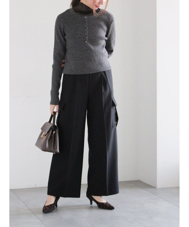 Te chichi イージーカーゴスラックス ブラック