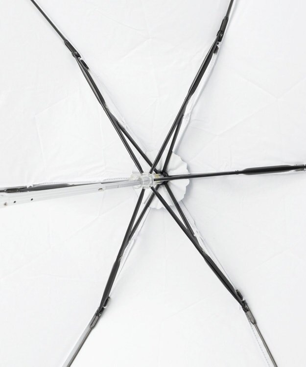 MOONBAT Fuwacool(フワクール) フワクールホワイト 晴雨兼用日傘 折りたたみ傘 ランダムドット 軽量 一級遮光／遮熱／UV サックスブルー