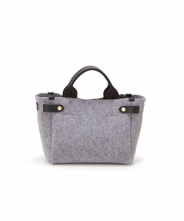 TOPKAPI 【TREASURE TOPKAPI】イタリアンフェルト サイドベルト トートバッグ グレー