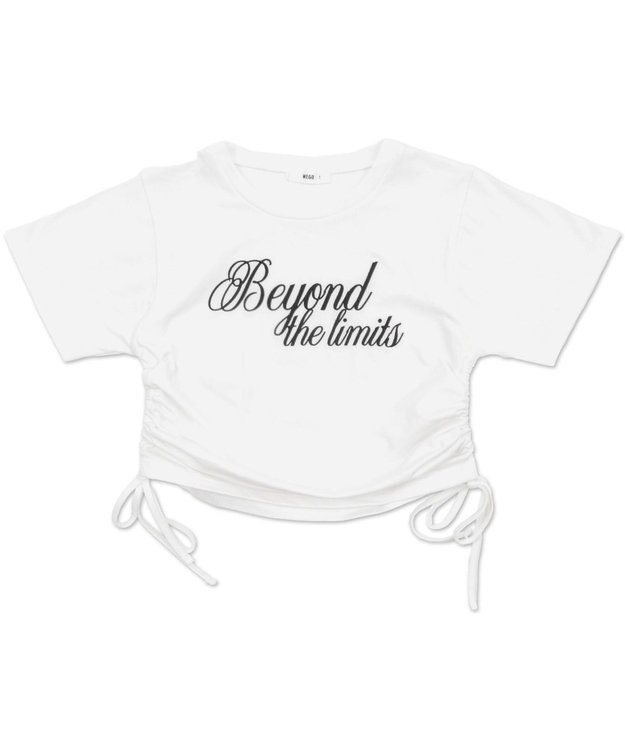 WEGO ロゴサイドドロストちびT ホワイト