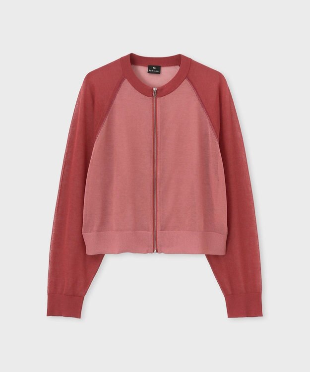 Paul Smith ジップアップ シアーニット ワインレッド