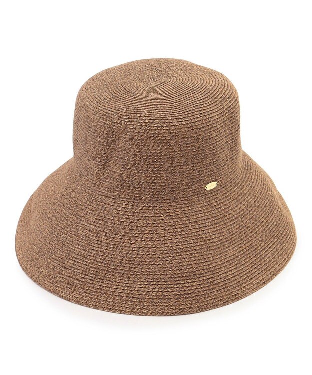 23区 ペーパーブレード エッジアップ ハット ダークブラウン系