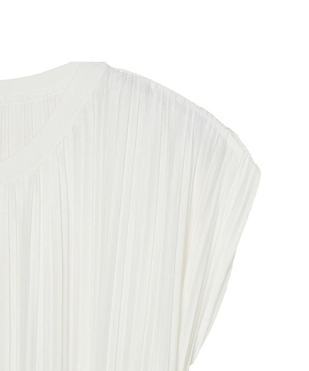 JOSEPH 【洗える】プリーテッドジャージー　ノースリーブドレス Ivory