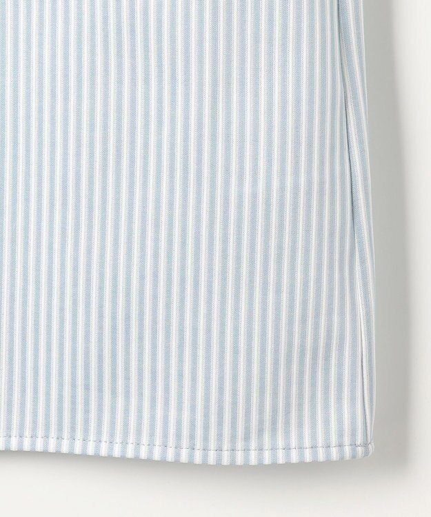 J.PRESS LADIES ストライプジャカード ラウンドネック カットソー アクアストライプ系