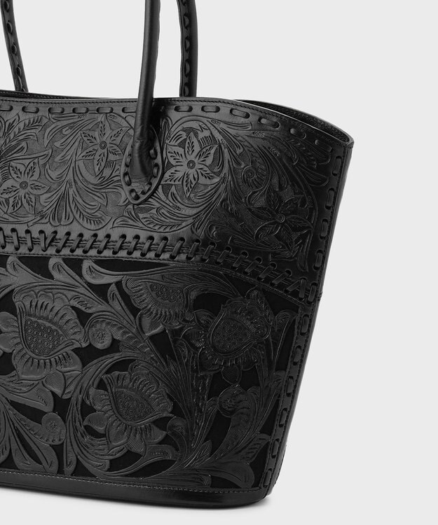 GRACE CONTINENTAL Shell Tote Bag ブラック