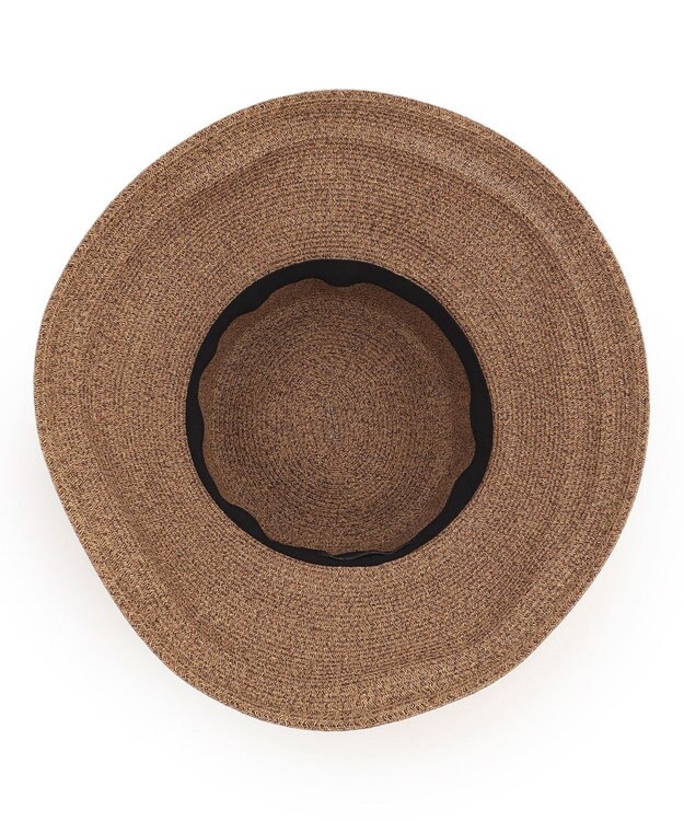 23区 ペーパーブレード エッジアップ ハット ダークブラウン系