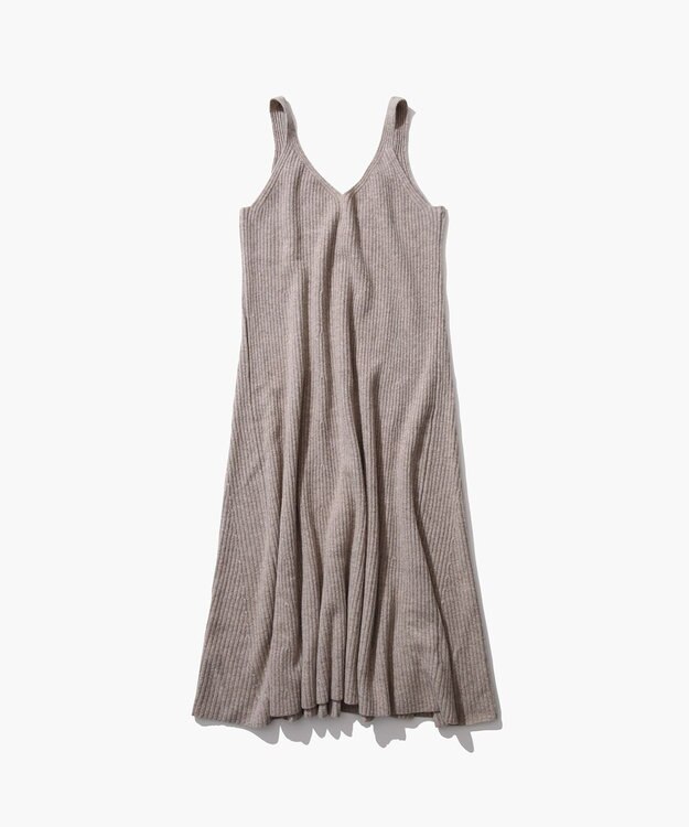 ATON WOOL CASHMERE SILK | タンクトップドレス BEIGE