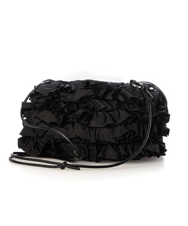 UNBILLION カシュカシュ cachecache / コットンフリルショルダー ブラック