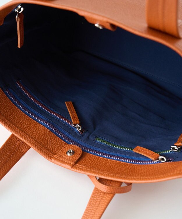 MIYABIYA セカンドエフォート シュリンクレザートートバッグ オレンジ