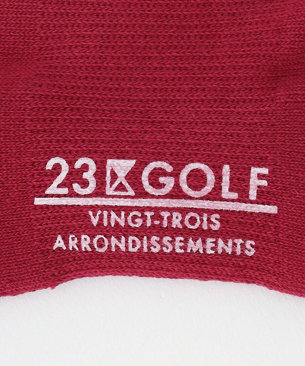 23区GOLF 【WOMEN】ロゴハイソックス ワイン系