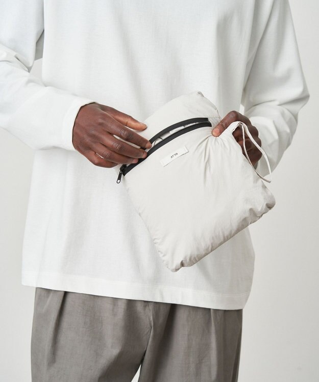 ATON TRAVEL NYLON | パッカブルコート - UNISEX WARM WHITE