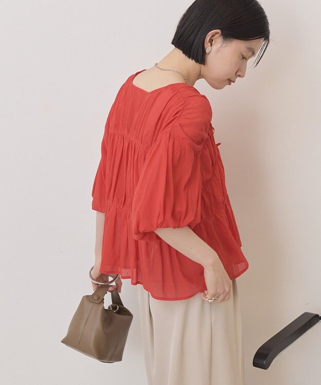 AMERICAN HOLIC フロントリボンブラウス Red