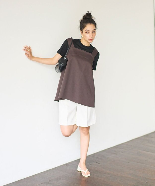 #Newans チュニックビスチェ ブラウン