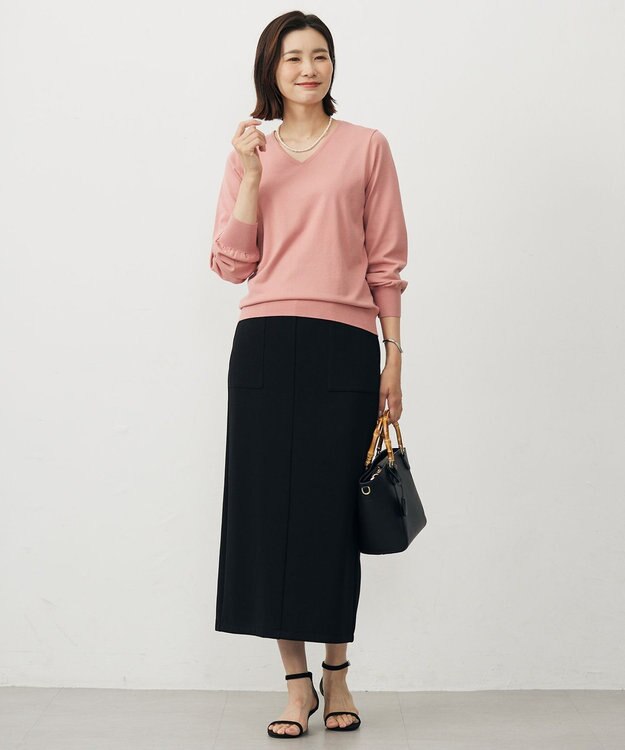 J.PRESS LADIES 【3way】3連パール ネックレス シルバー系