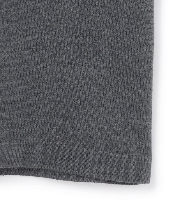 ICB L 【先行予約・WEB限定】 ウールブレンドダブルフェイス ニットワンピース ミディアムグレー