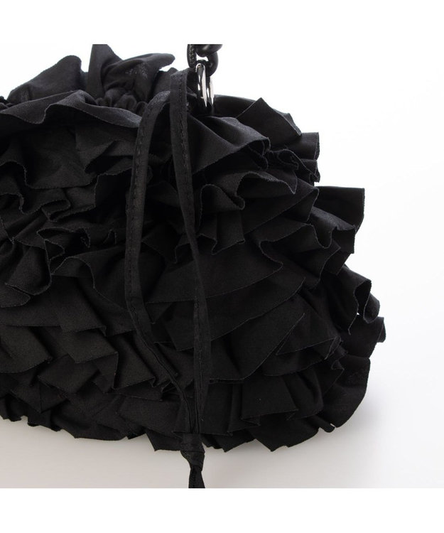 UNBILLION カシュカシュ cachecache / コットンフリルショルダー ブラック