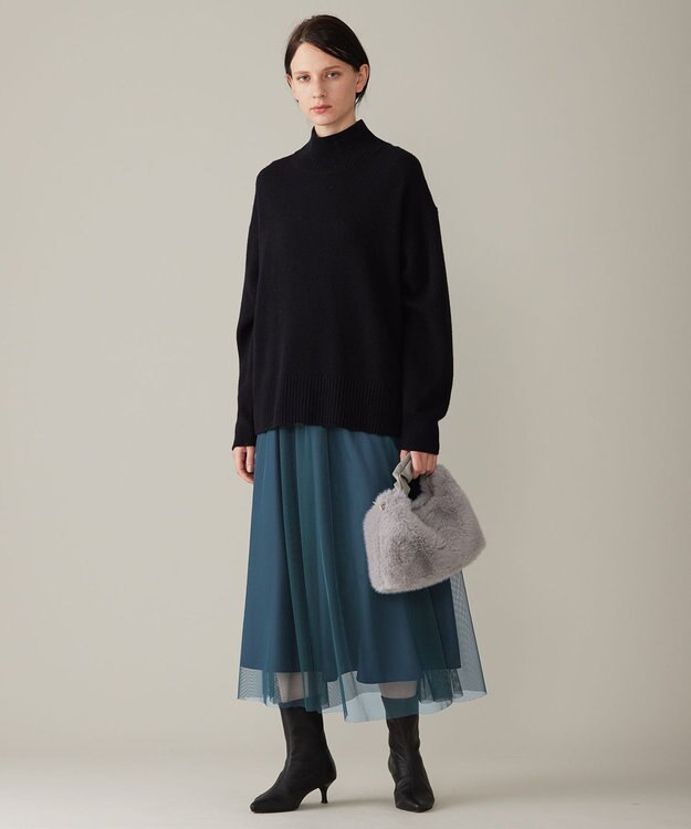 自由区 L 【新色追加生産・WEB限定カラーあり】チュール スカート [WEB限定]リッツブルー