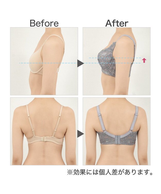 BRADELIS New York 【BRADELIS New York】サポートバックラインブラ24S1 グラマーバストをスッキリさせる補正ブラ ミント