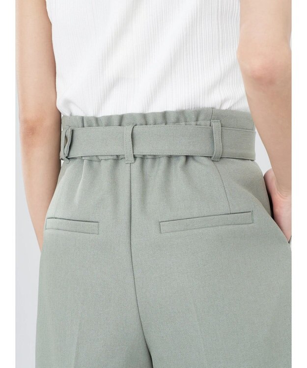 earth music&ecology ベルト付きショートパンツ Khaki