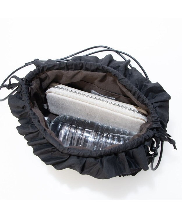 UNBILLION カシュカシュ cachecache / コットンフリルショルダー ブラック