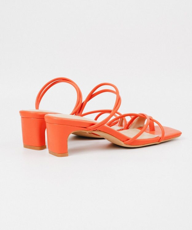 BONTRE 【PRECIEUX JOUET/プレシュウジュエ】ナロートングセットバックヒールサンダル/016PJ オレンジ
