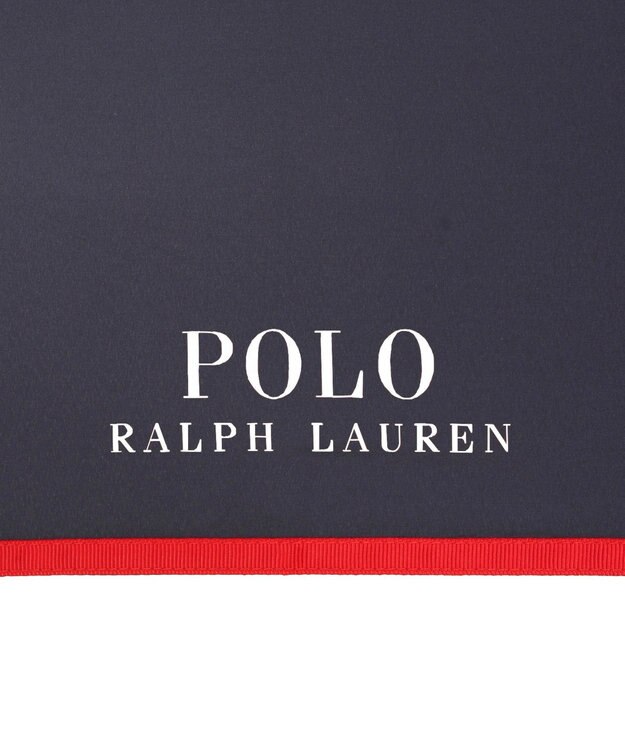 MOONBAT POLO RALPH LAUREN(ポロ ラルフローレン)FLAG BEAR 無地 折りたたみ傘 簡単開閉 ネイビーブルー