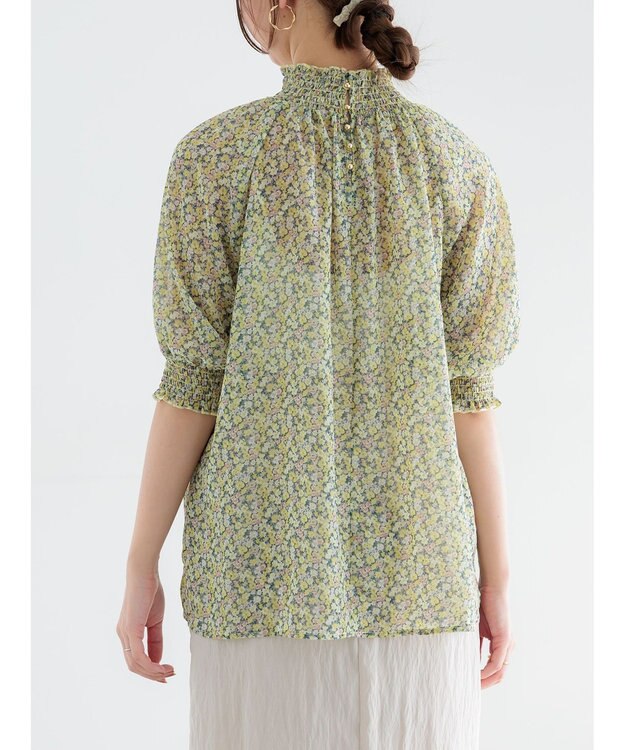 Te chichi パターンアソートシャーリングブラウス イエロー