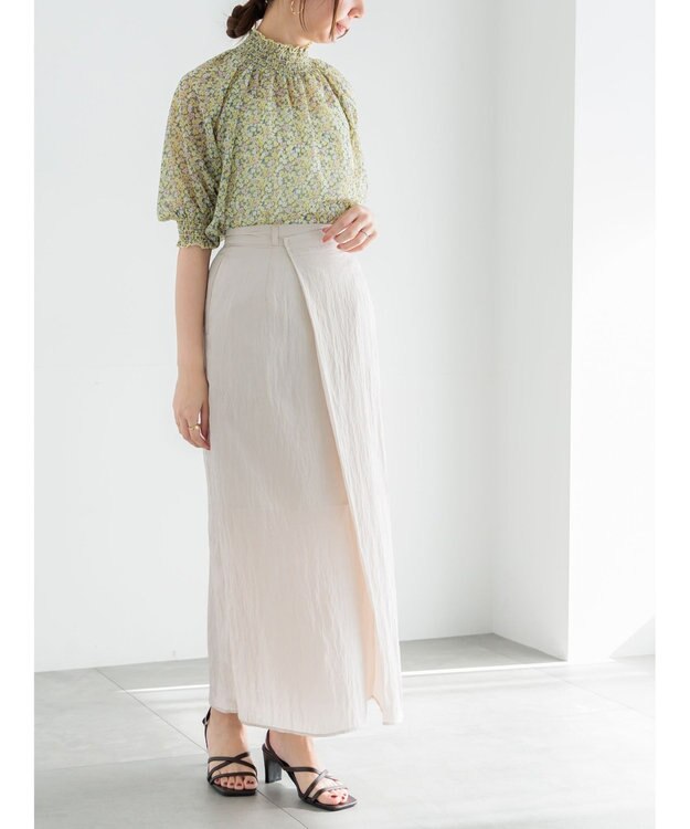 Te chichi パターンアソートシャーリングブラウス イエロー