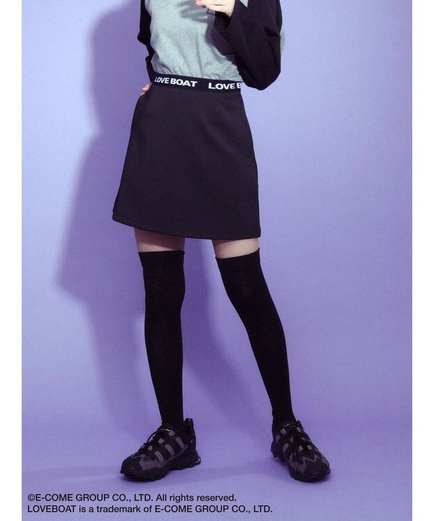 Green Parks ■別注　ＬＯＶＥ　ＢＯＡＴ　ミニスカート Black