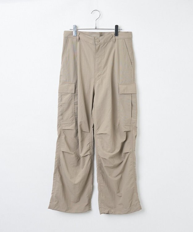 WEGO ナイロンカーゴパンツ ベージュ